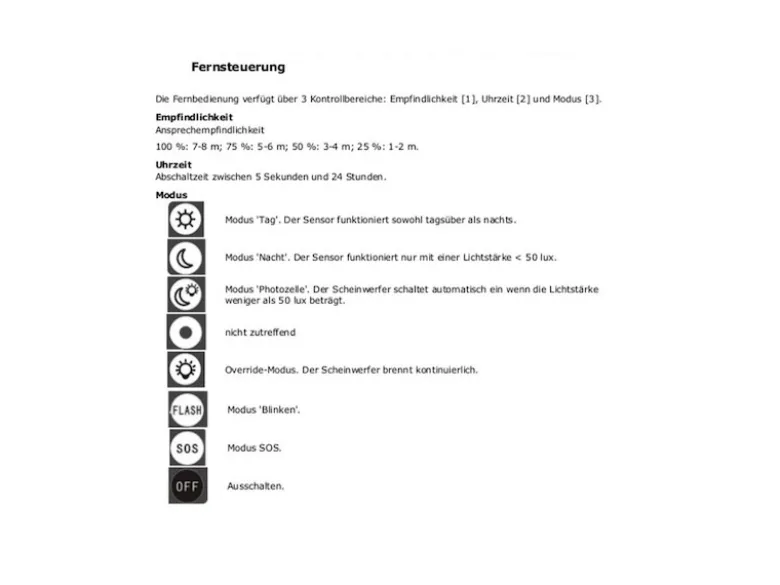 20 Watt LED Strahler Bewegungsmelder & Fernbedienung, 4000 Kelvin, IP65, 13x18cm