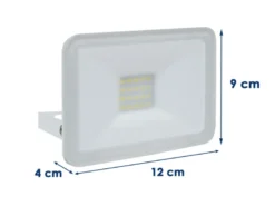 10 Watt LED Strahler 2er SET, 5000 Kelvin Neutralweiß, IP65, 9x12cm