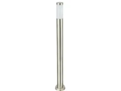 Wegeleuchte BOSTON aus Edelstahl in Silber, Höhe 110cm