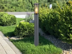 Wegeleuchte BOSTON aus Edelstahl in Anthrazit & Rauch, Höhe 80cm