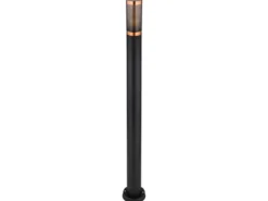 Wegeleuchte BOSTON aus Edelstahl in Schwarz & Kupfer, Höhe 110cm