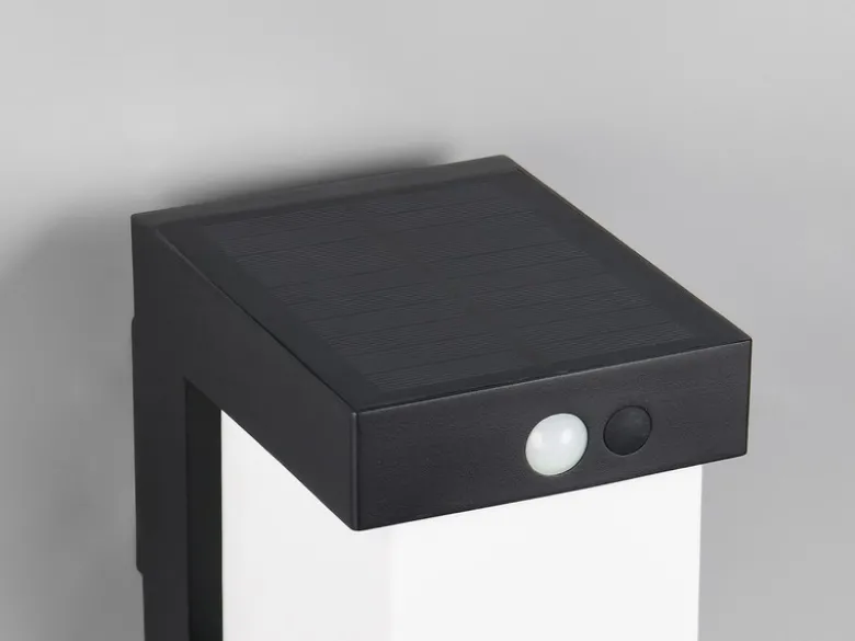 Wegeleuchte COLOMBO mit Solar und Strom, Hybrid mit Bewegungsmelder H: 100cm