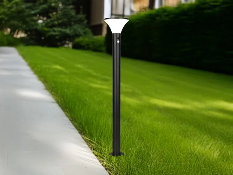 Wegeleuchte GORDA mit Solar und Strom, Hybrid mit Bewegungsmelder, Höhe 100cm