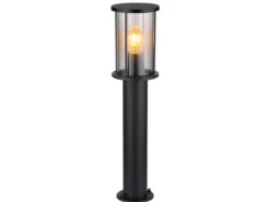 Wegeleuchte GRACEY Gartenlaterne aus Edelstahl mit Rauchglas, Höhe 60cm