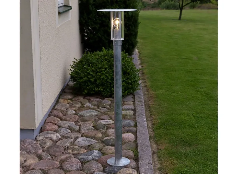 Wegeleuchte MODE, E27, Vandalismus geschützt, galv. Stahl, IP54