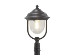 Wegeleuchte PARMA Gartenlaterne im Landhausstil, Schwarz Höhe 118cm