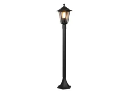 Wegeleuchte PIENZA Laterne aus Aluminium Schwarz, Höhe 100cm