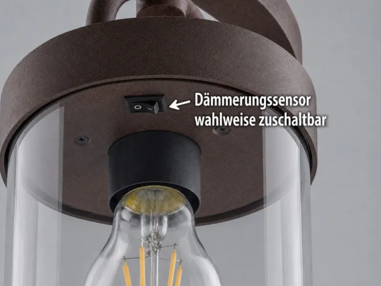 Wegeleuchte SAMBESI Laterne im Landhausstil Rostoptik, Höhe 100cm