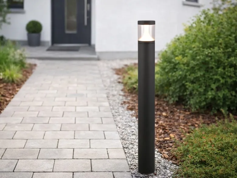 Wegeleuchte TAGUS Aluminium Anthrazit zur Reihenschaltung geeignet, Höhe 100cm
