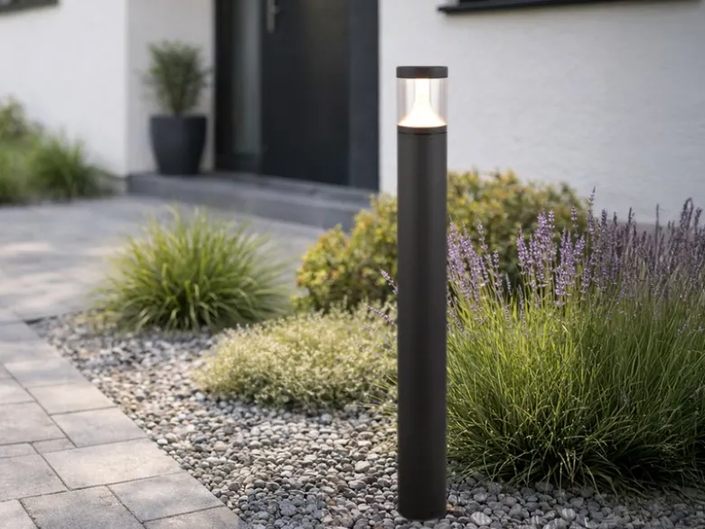 Wegeleuchte TAGUS Aluminium Anthrazit zur Reihenschaltung geeignet, Höhe 100cm