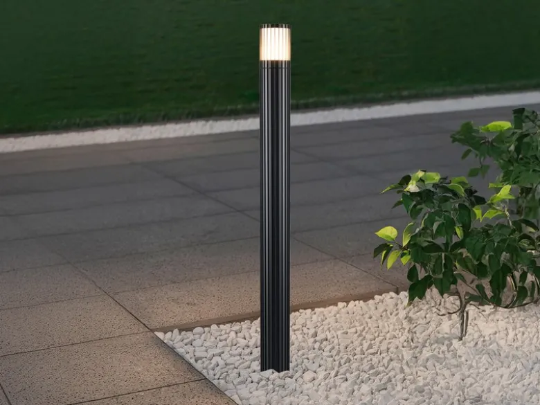 Wegeleuchte VOLGA Aluminium Anthrazit, für Reihenschaltung geeignet, Höhe 100cm