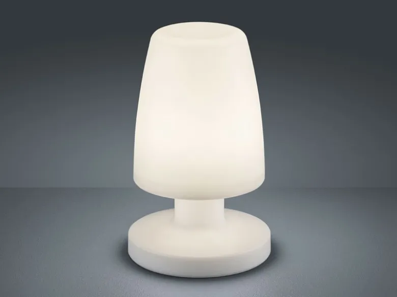 Wiederaufladbare LED Außentischleuchte 2er SET AKKU & USB Anschluß Höhe 20cm