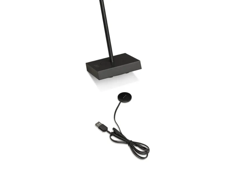 Wiederaufladbare LED Outdoor Akku Tischleuchte SCILLA dimmbar Schwarz, Höhe 27cm