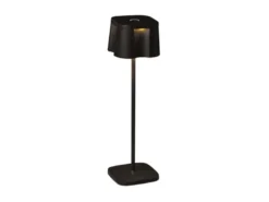 Wiederaufladbare LED Outdoor Tischleuchte NICE dimmbar in Schwarz, Höhe 36cm