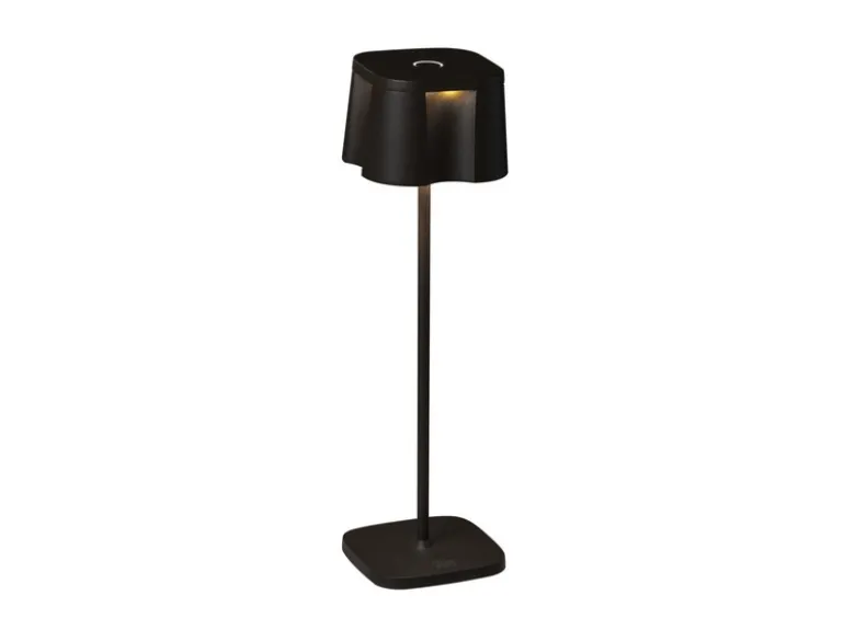 Wiederaufladbare LED Outdoor Tischleuchte NICE dimmbar in Schwarz, Höhe 36cm
