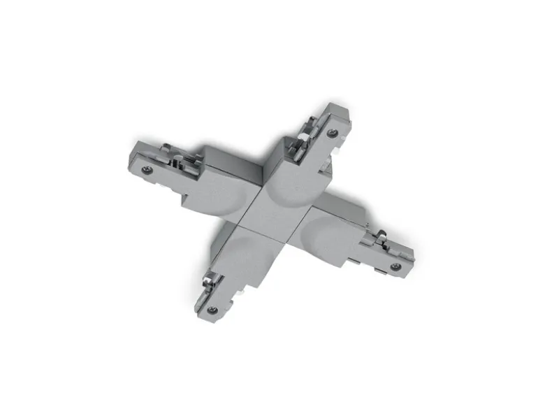 X-Verbinder Grau für 2-Phasen Schienensystem DUOline