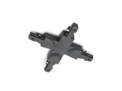 X-Verbinder Schwarz für 2-Phasen Schienensystem DUOline