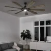 XXL Deckenventilator GENTRY mit Licht & wendbaren Flügeln in 2 Dekoren, Ø 216cm
